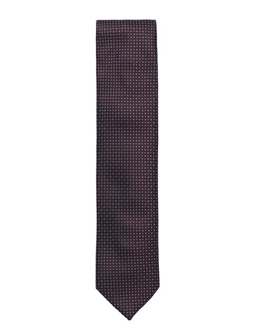 Lindbergh Black | Polyester Tie W. Pattern 7 Cm | ONE SIZE