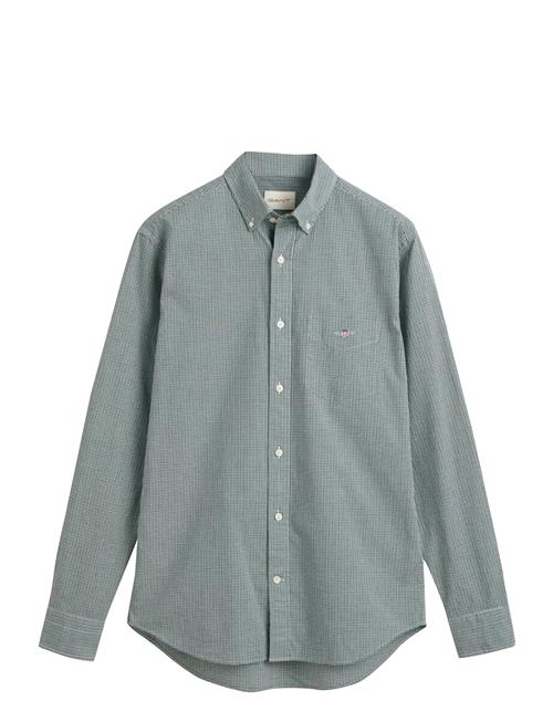 GANT | Reg Poplin Micro Gingham Shirt | L