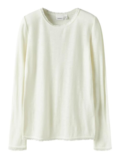name it | Nkfwang Wool Needle Ls Top Solid | 122-128