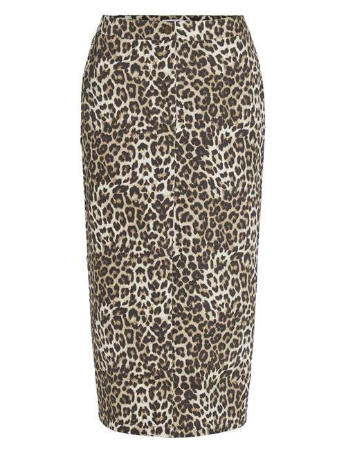 Vila | Vileonor Hw Midi Leo Denim Skirt July/Lc | 38