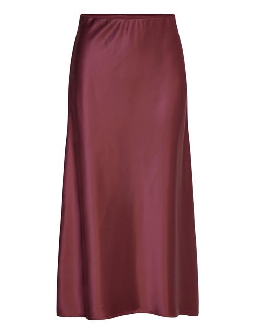 Malina | Aubree Satin Midi Skirt | M