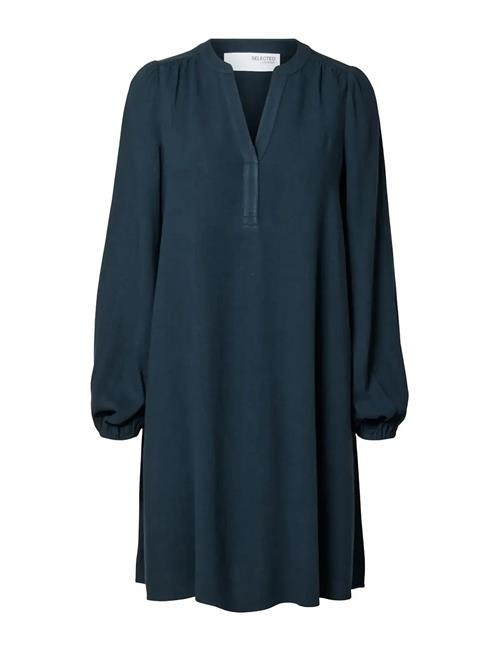 Selected | Slfviva Ls Short V-Neck Dress Noos | 36