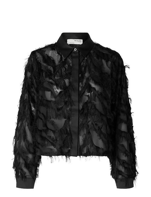 Selected | Slfmyline Ls Fluffy Cropped Shirt B | 36