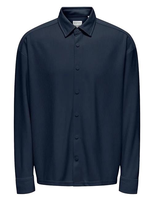 ONLY & SONS | Onskari Plizze Ls Rlx Overshirt | M