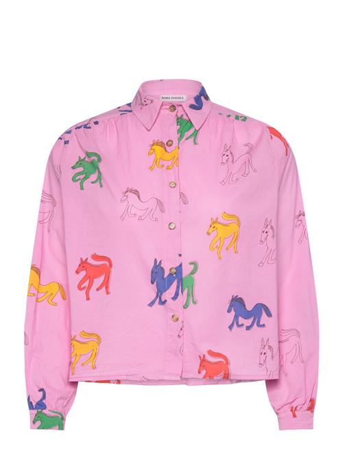 Bobo Choses | Wonder Horse Print Gathered Shirt | S