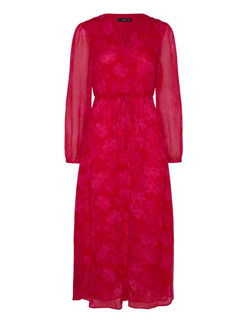 Mango | Floral-Print Dress With Knot Detail | XS