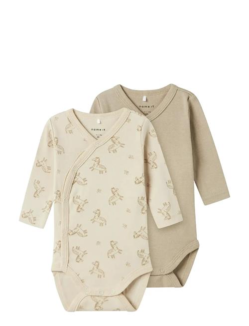 name it | Nbnbody 2P Ls Wrap Rainy Day Zebra Noos | 62