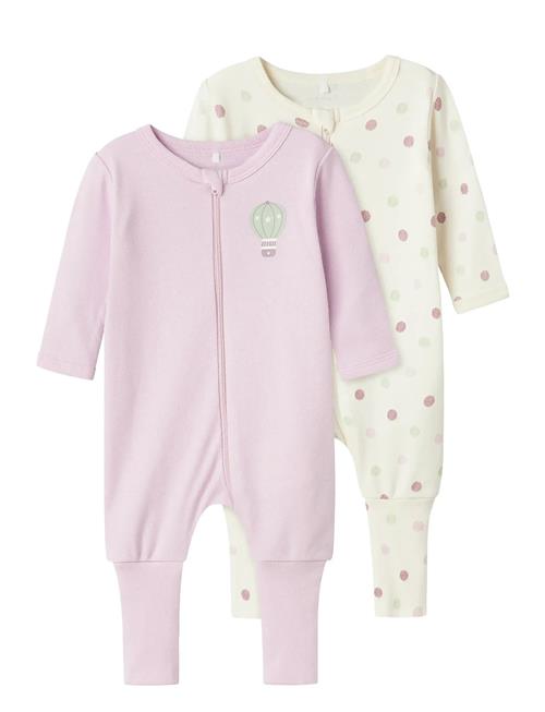 name it | Nbfnightsuit 2P Zip Ff Jet Dot Noos | 50