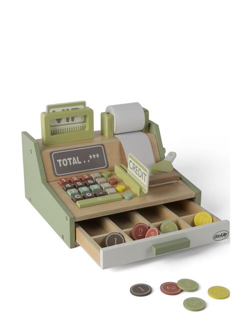Dantoy | Cash Register Wood In Gift Box 33 Parts | 28.5X16.5X24CM