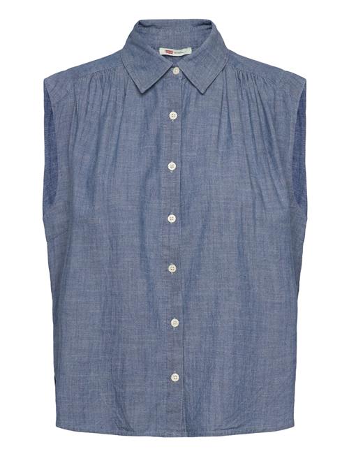 Levi's® | Gracen Comm Sl Blouse Med Indigo - Flat Finish | XS