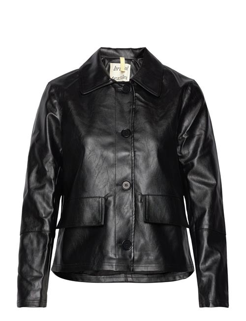 Brixtol Textiles | Sissel Faux Leather Black | S