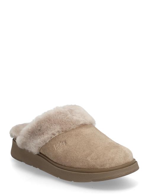 FitFlop | Gen-Ff Shearling-Collar Suede Slippers | EU39