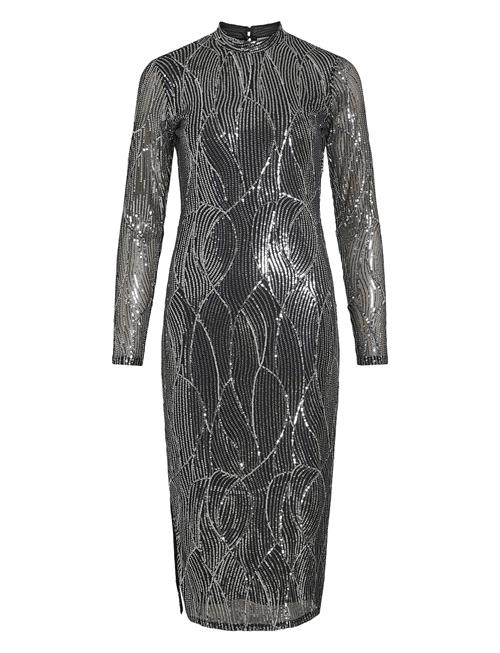 Vila | Vigigi Highneck Sequin L/S Midi Dress/Dc | M