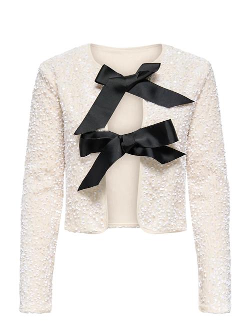 ONLY | Onlanika Sequins Ls Bow Top Wvn Cs | L