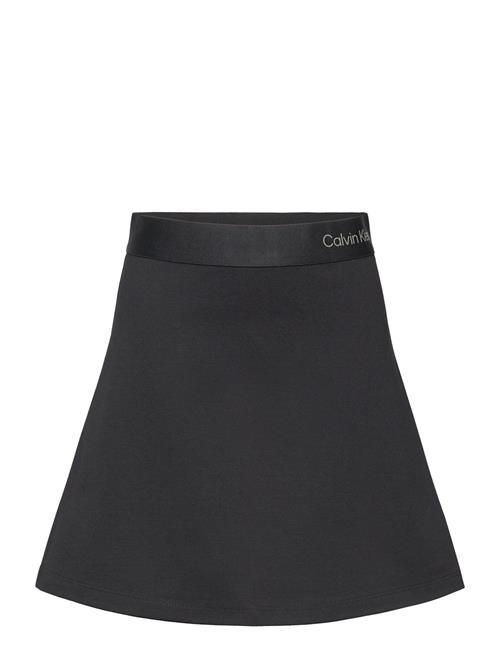 Calvin Klein | Logo Tape Flare Punto Skirt | 128