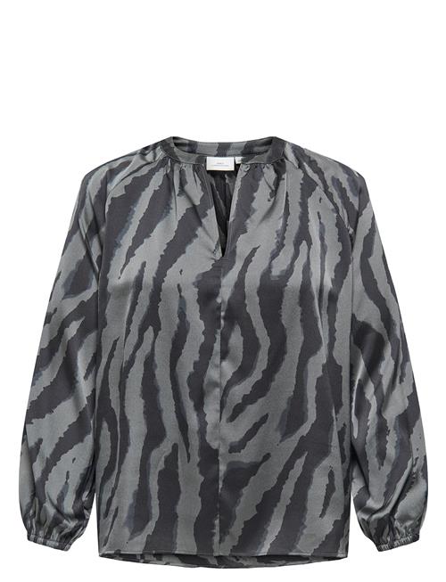 ONLY Carmakoma | Carzorra L/S O-Neck Split Top Wvn | 48