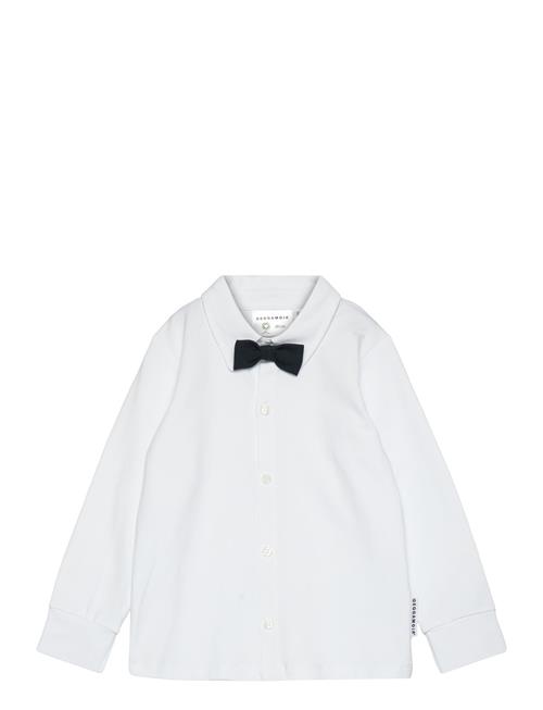 Geggamoja | Shirt Bow White | 134/140