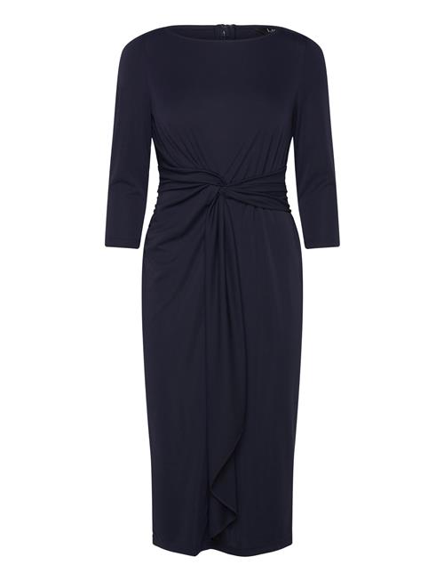 Lauren Ralph Lauren | Twist-Front Stretch Jersey Midi Dress | 34