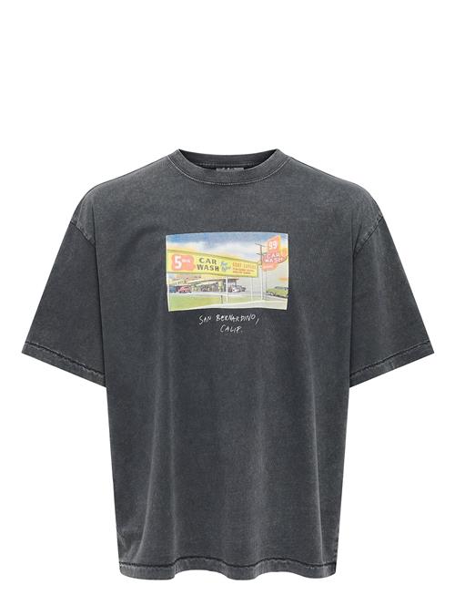 ONLY & SONS | Onsdevin Ovz Washed Ss Tee Vd | L