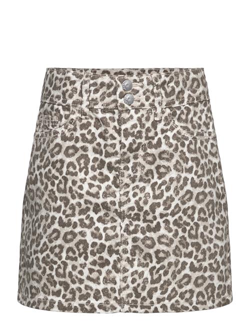 Lindex | Skirt Twill Leo Print | 158/164