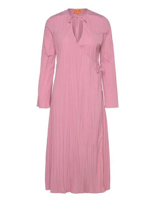 STINE GOYA | 2342 Pleated Poly, Long Sleeve Wrap | S