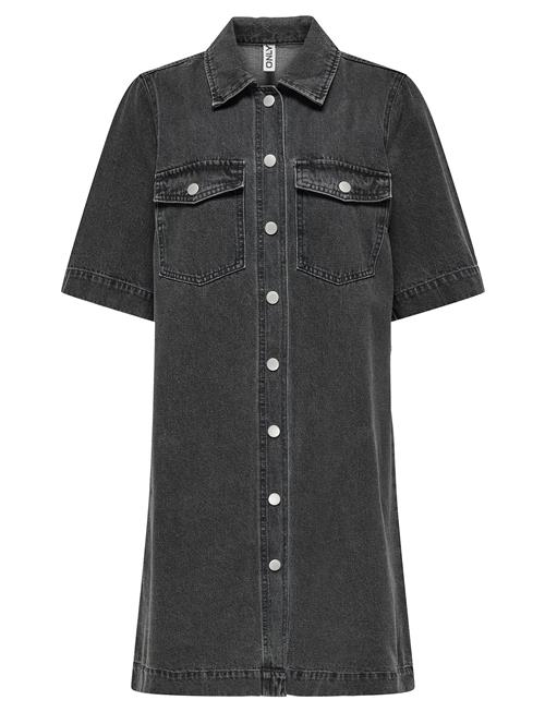 ONLY | Onlbelle S/S Button Dress Dnm Gua Noos | XS