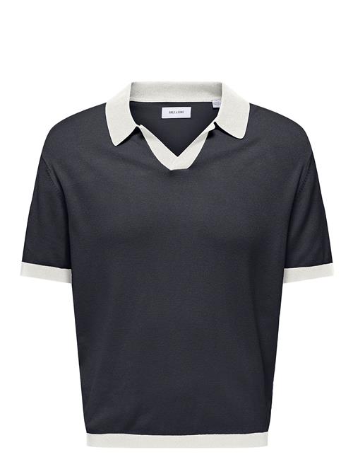 ONLY & SONS | Onsadrian Reg 12 Ss Contrast Polo Knit | S
