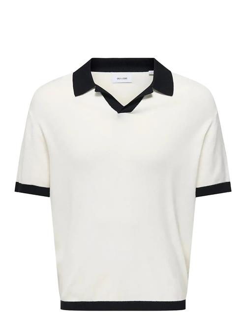 ONLY & SONS | Onsadrian Reg 12 Ss Contrast Polo Knit | S
