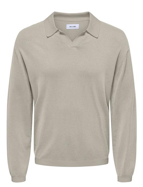 ONLY & SONS | Onsadrian Reg 12 Ls Contrast Polo Knit | XS