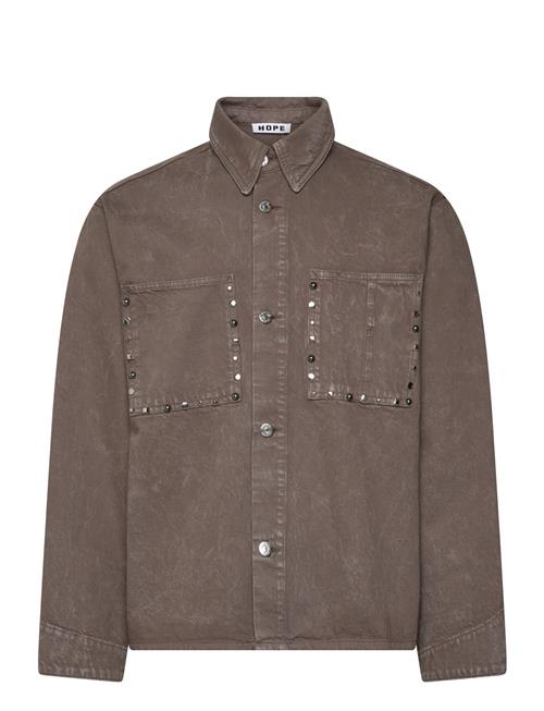 Hope | Stud Overshirt Stone Grey Marble | 48