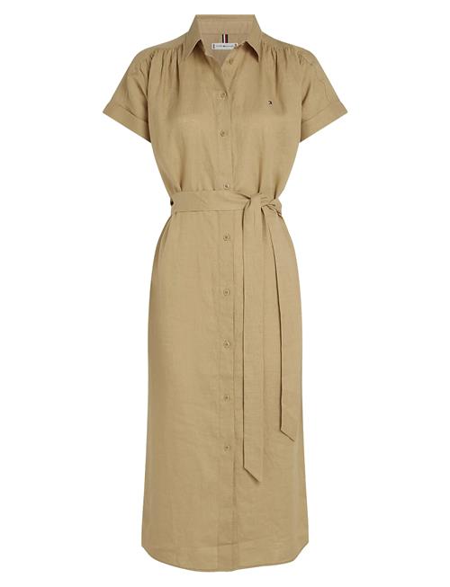 Tommy Hilfiger | Ess Linen S/S Midi Shirt Dress | 36
