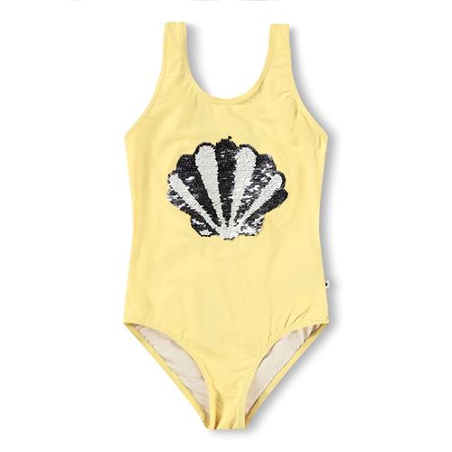 Molo Nika Badedragt The Sea Shell  The Sea Shell 134 cm  Gul  134 cm  kvinde