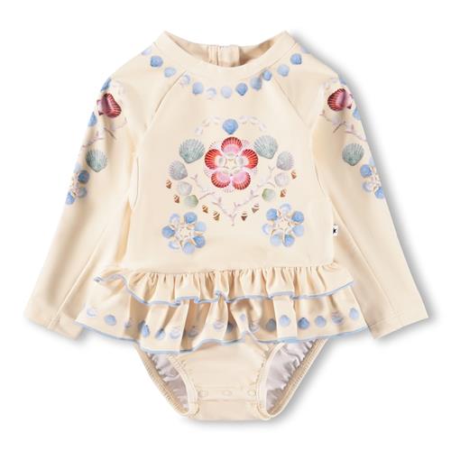 Molo Narice Badedragt Sea Shell Deco  Sea Shell Deco 86/92 cm  Creme  86/92 cm  kvinde