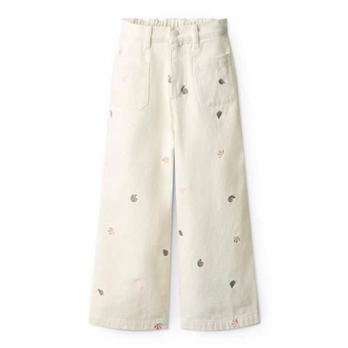 Molo GOTS Adionella Jeans Mini Shells  Mini Shells 104 cm  Hvid  104 cm  kvinde