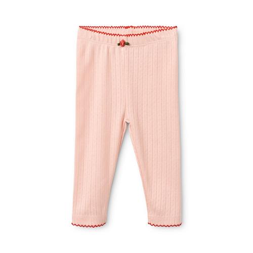 Flöss Liva Pointelle-leggings Soft Rose  Soft Rose 74 cm  Lyserød  74 cm  kvinde