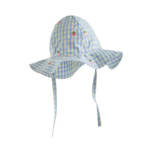 Flöss Mille Solhat Sky Berry Gingham  Sky Berry Gingham 9-24m  Blå  9-24m  kvinde
