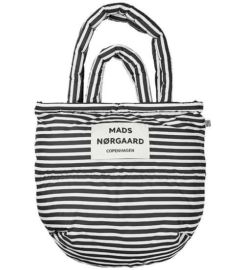 Mads Nørgaard Shopper - Light Ripstop Pillow - Sort/Hvid