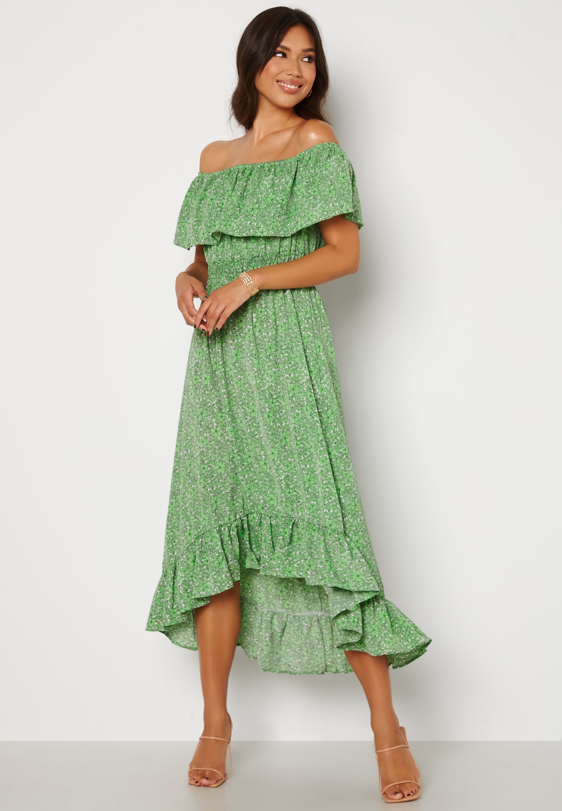 AX Paris Bardot Frill Midaxi Dress