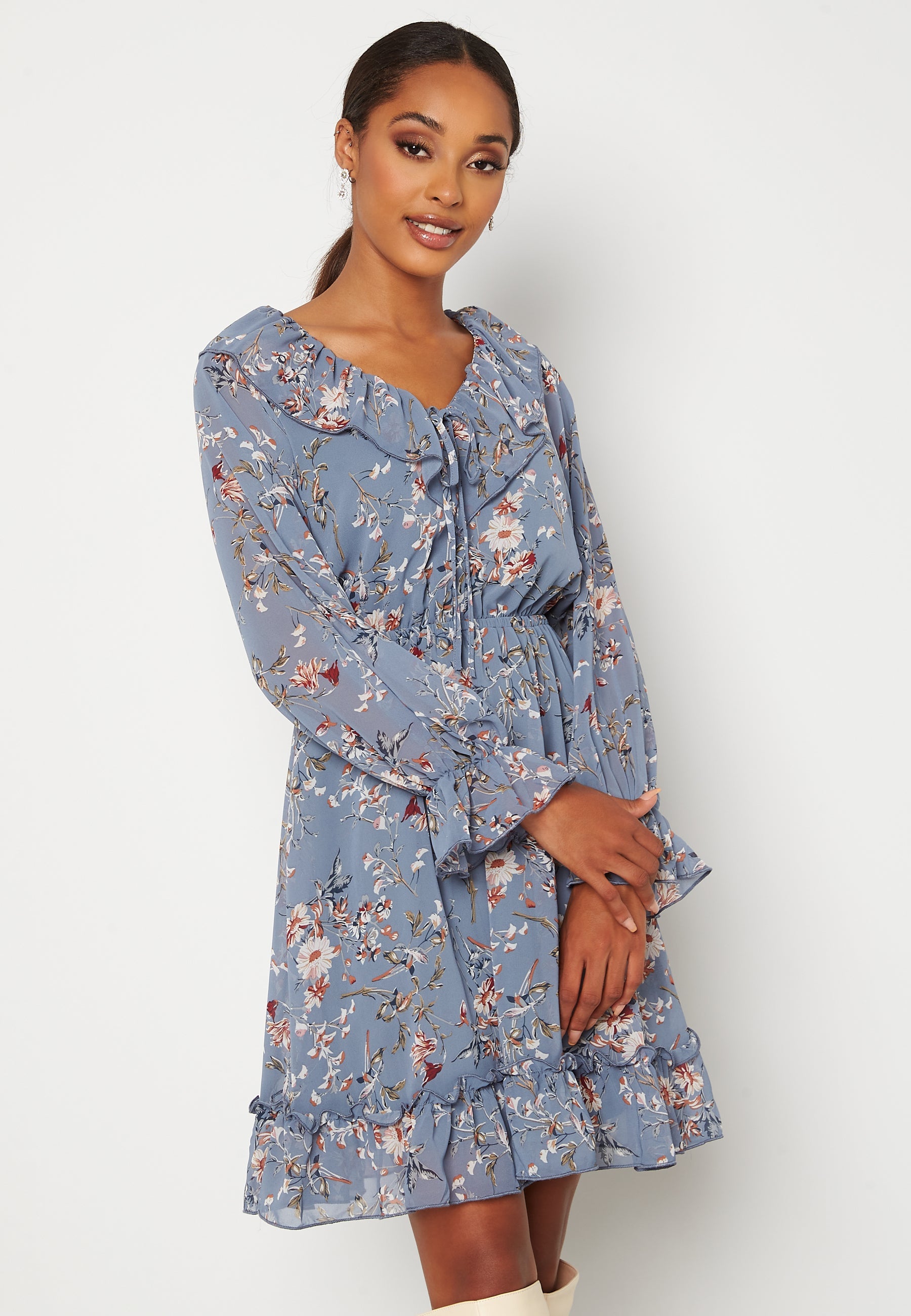 ONLY Maisie L/S Frill Dress