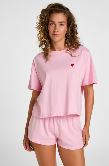 Hunkemöller Pyjamasæt Bomuld Lyserød