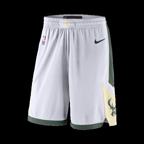 Milwaukee Bucks Nike NBA Swingman-shorts til mænd - hvid