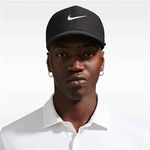Struktureret Nike Rise Dri-FIT ADV SwooshFlex-golfkasket - sort