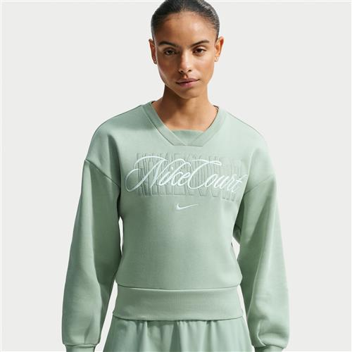 NikeCourt Collection-crewtrøje til tennis til kvinder - grøn