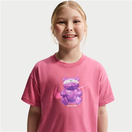 Nike -T-shirt med firkantet pasform til større børn - Pink