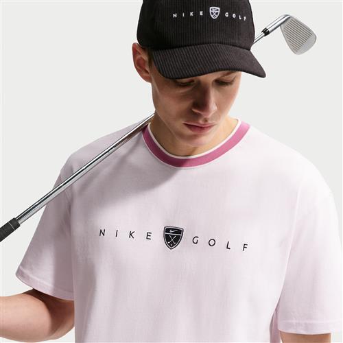 Nike Golf-T-shirt med løs pasform til mænd - Pink