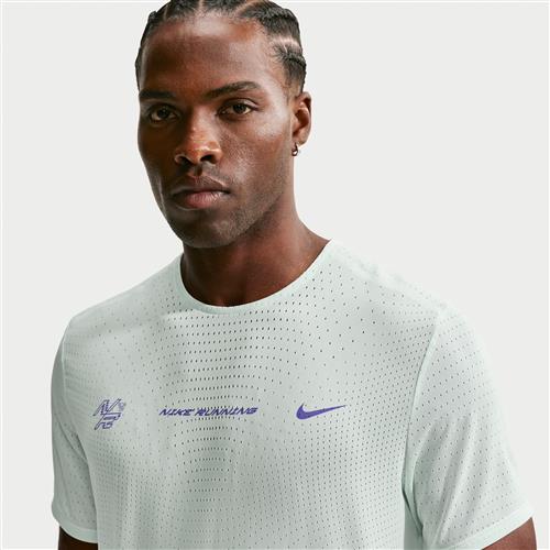 Kortærmet Nike AeroSwift Dri-FIT ADV-løbetop til mænd - grøn