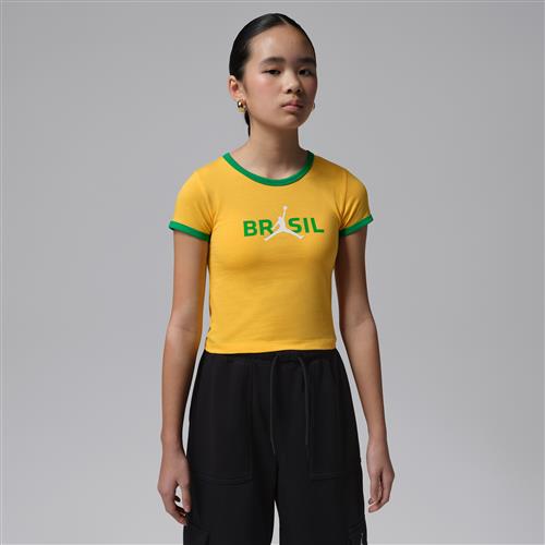 Jordan Retro-T-shirt med grafik til større børn - gul