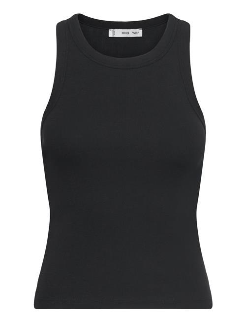 Mango | Ribbed Cotton-Blend Top | S