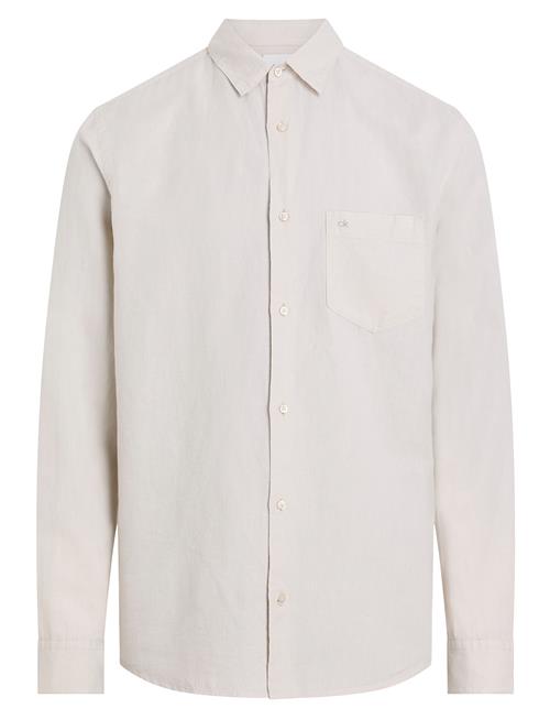 Calvin Klein | Linen Cotton Regular L/S Shirt | XXL