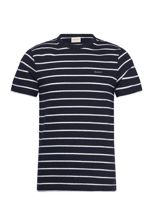 GANT | Cotton Linen Stripe Ss T-Shirt | S